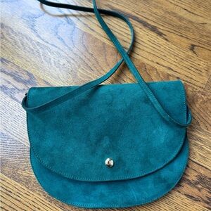 Sezane Suede Crossbody Bag